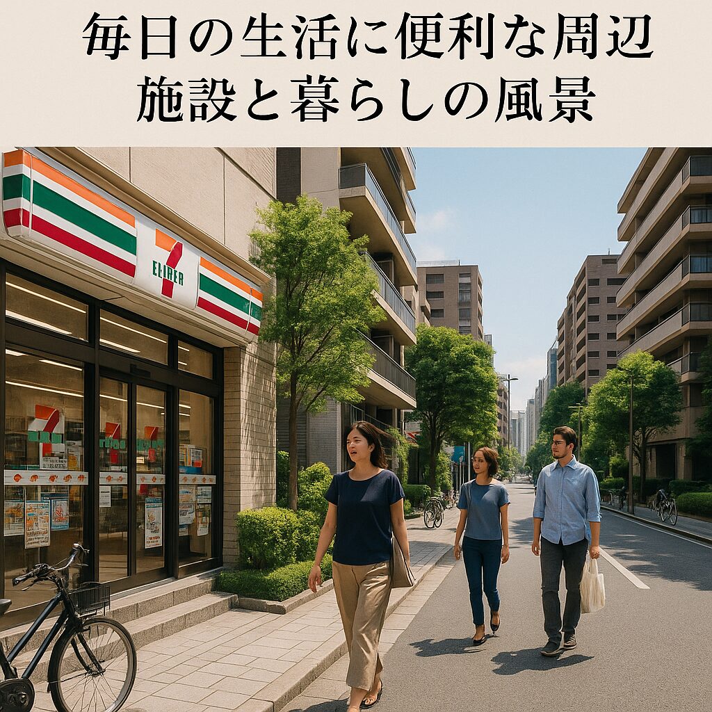 毎日の生活に便利な周辺施設と暮らしの風景