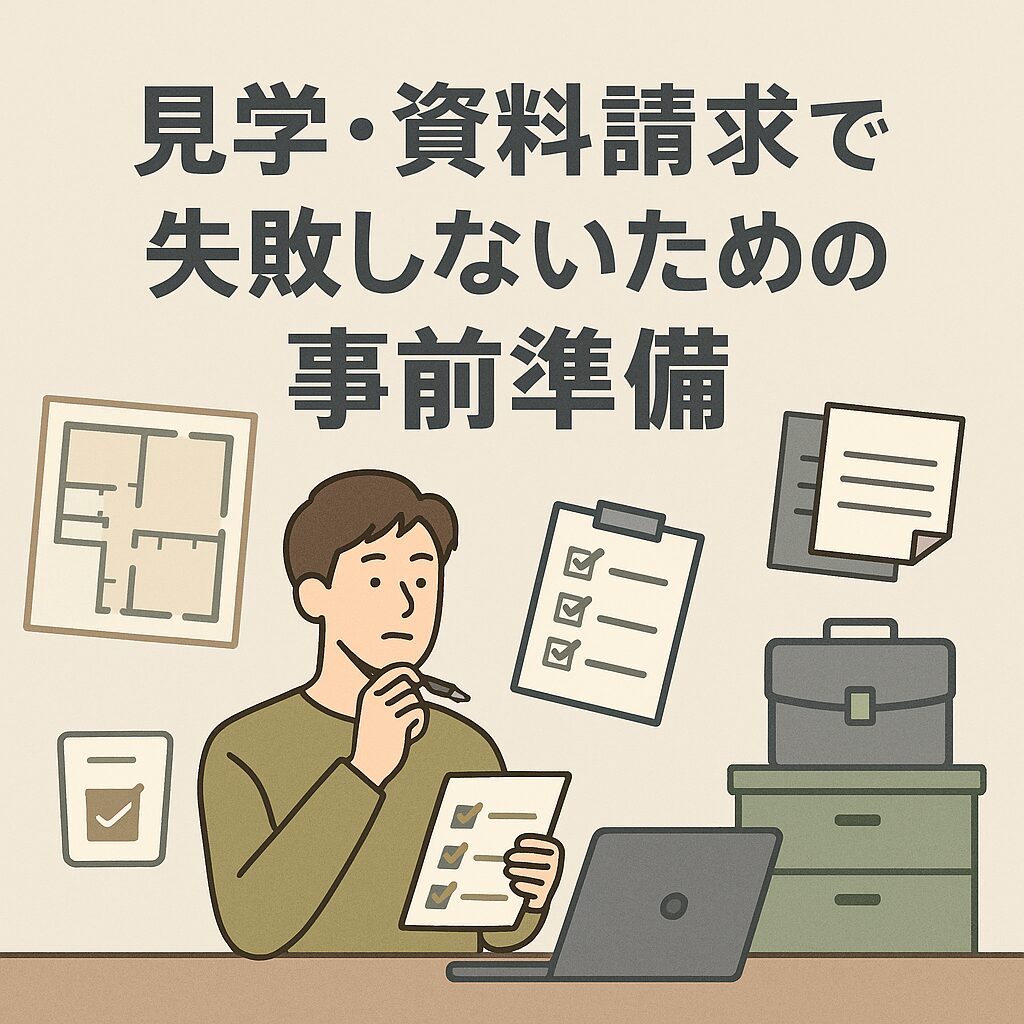見学・資料請求で失敗しないための事前準備