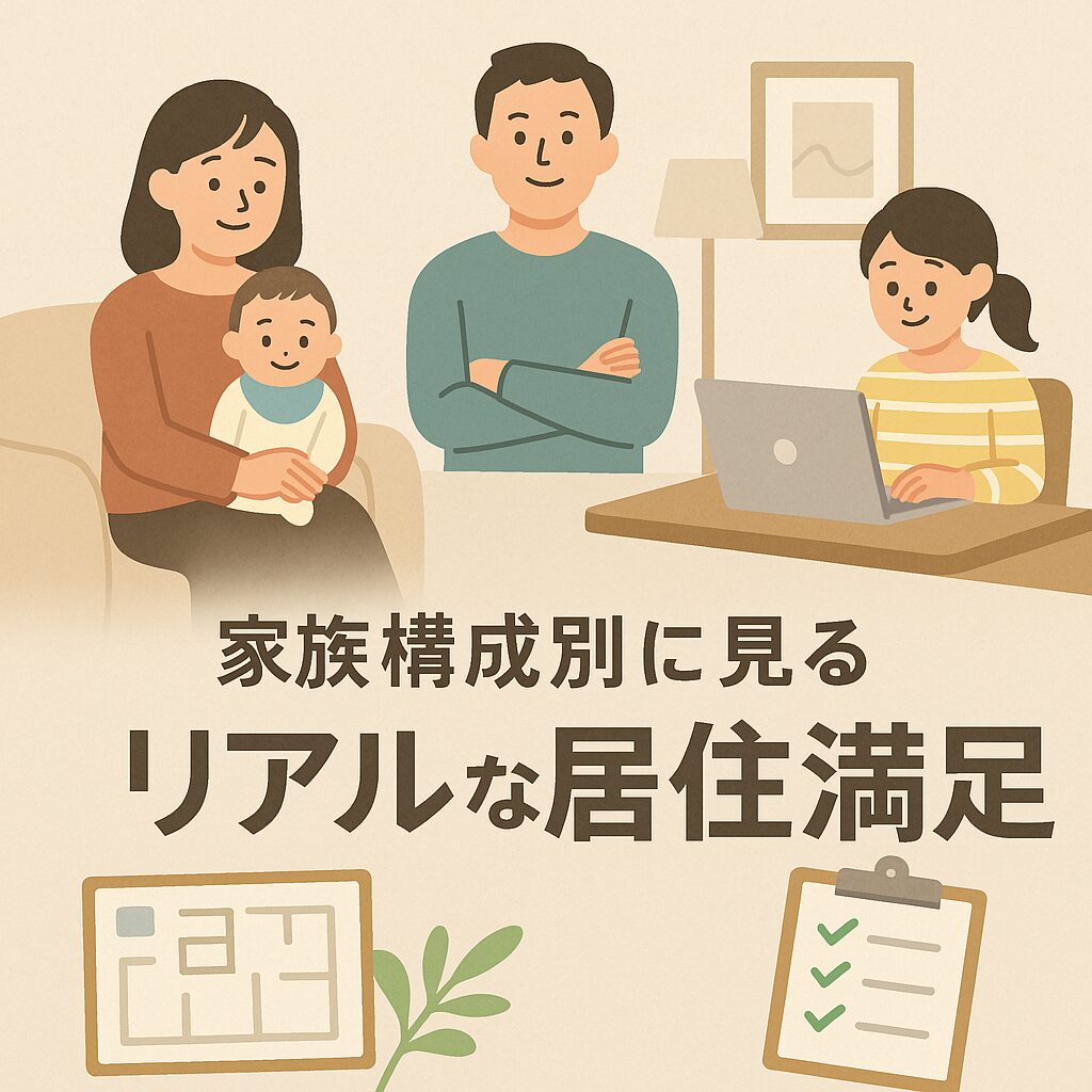 家族構成別に見るリアルな居住満足