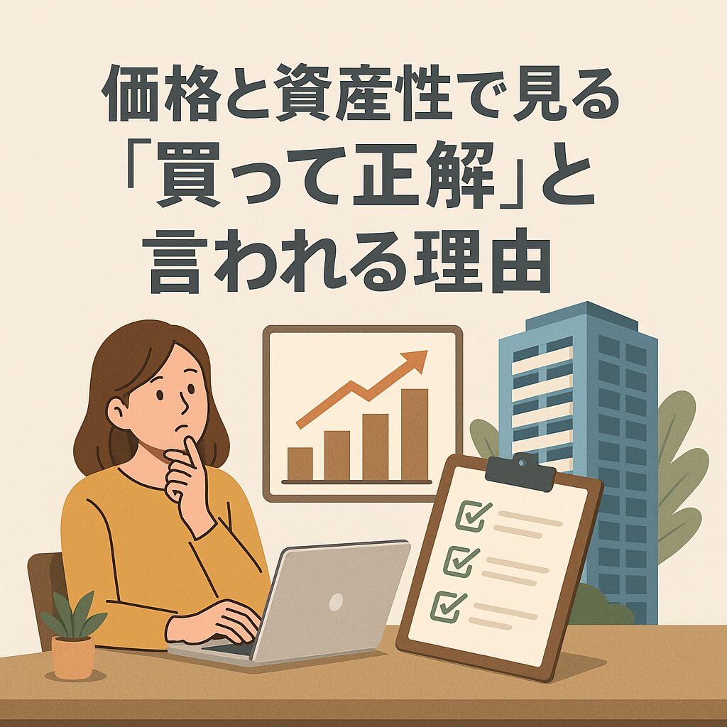 価格と資産性で見る「買って正解」と言われる理由