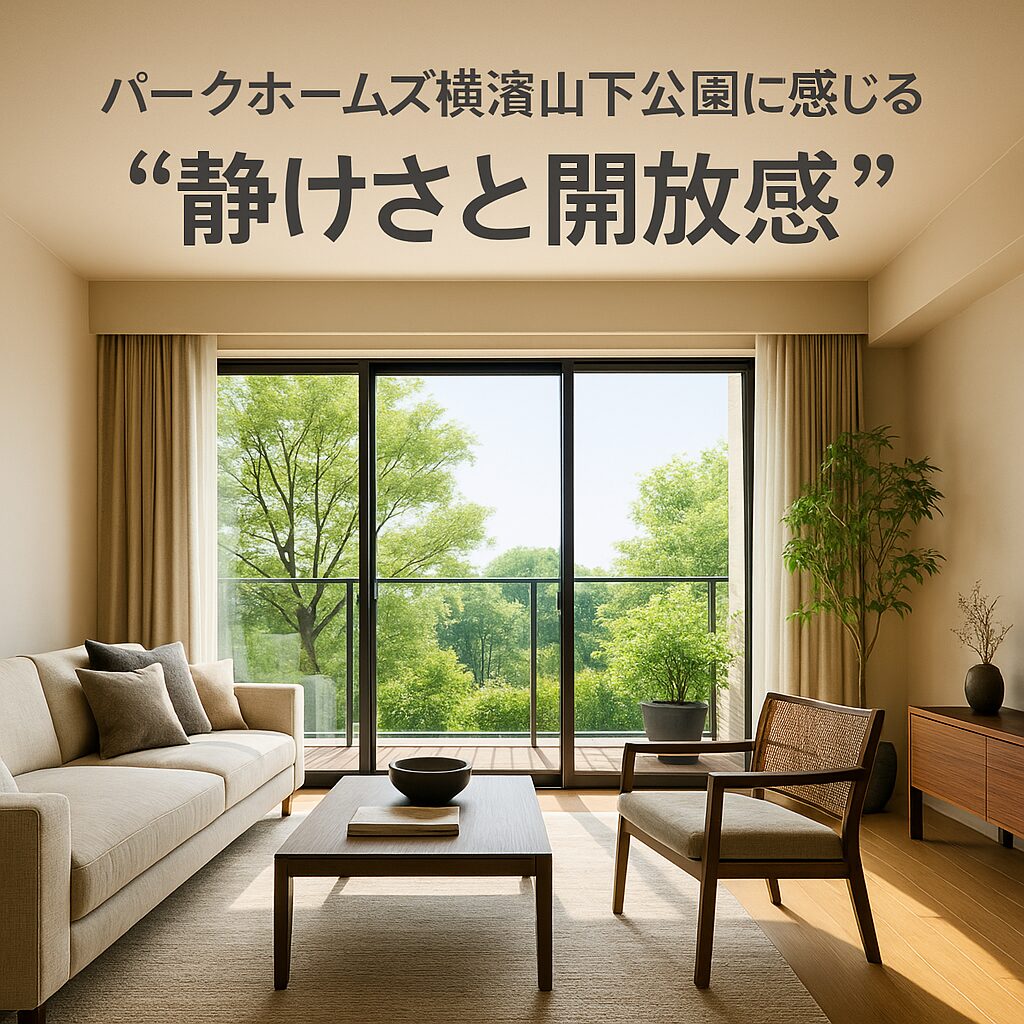 パークホームズ横濱山下公園に感じる“静けさと開放感”