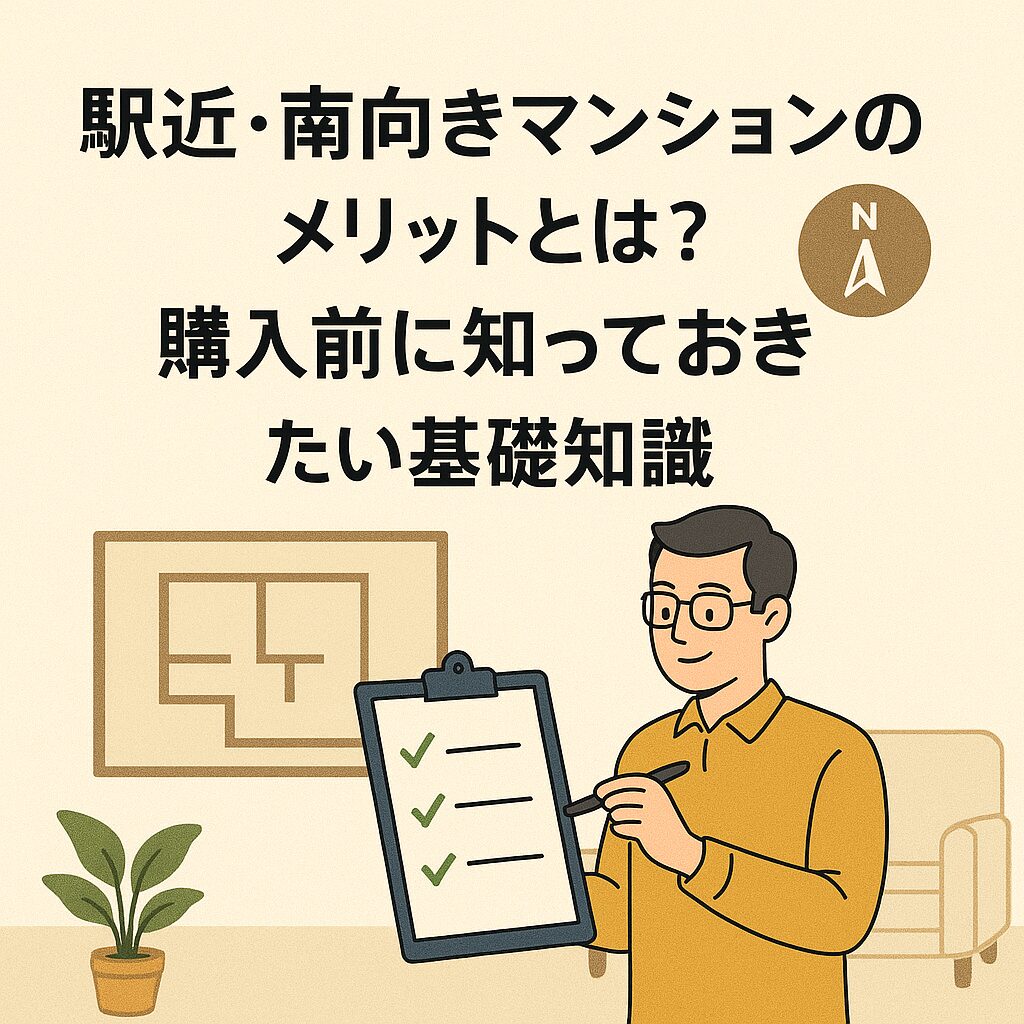 駅近・南向きマンションのメリットとは?購入前に知っておきたい基礎知識