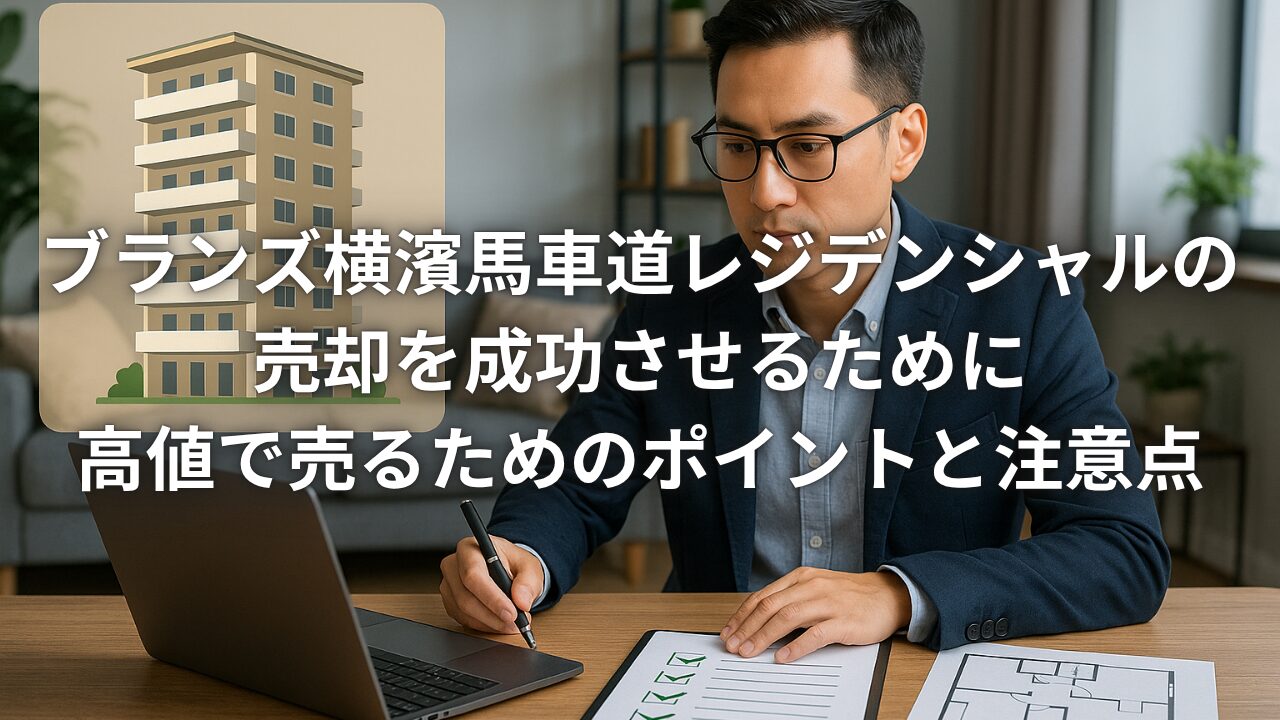 ブランズ横濱馬車道レジデンシャルの売却を成功させるために｜高値で売るためのポイントと注意点