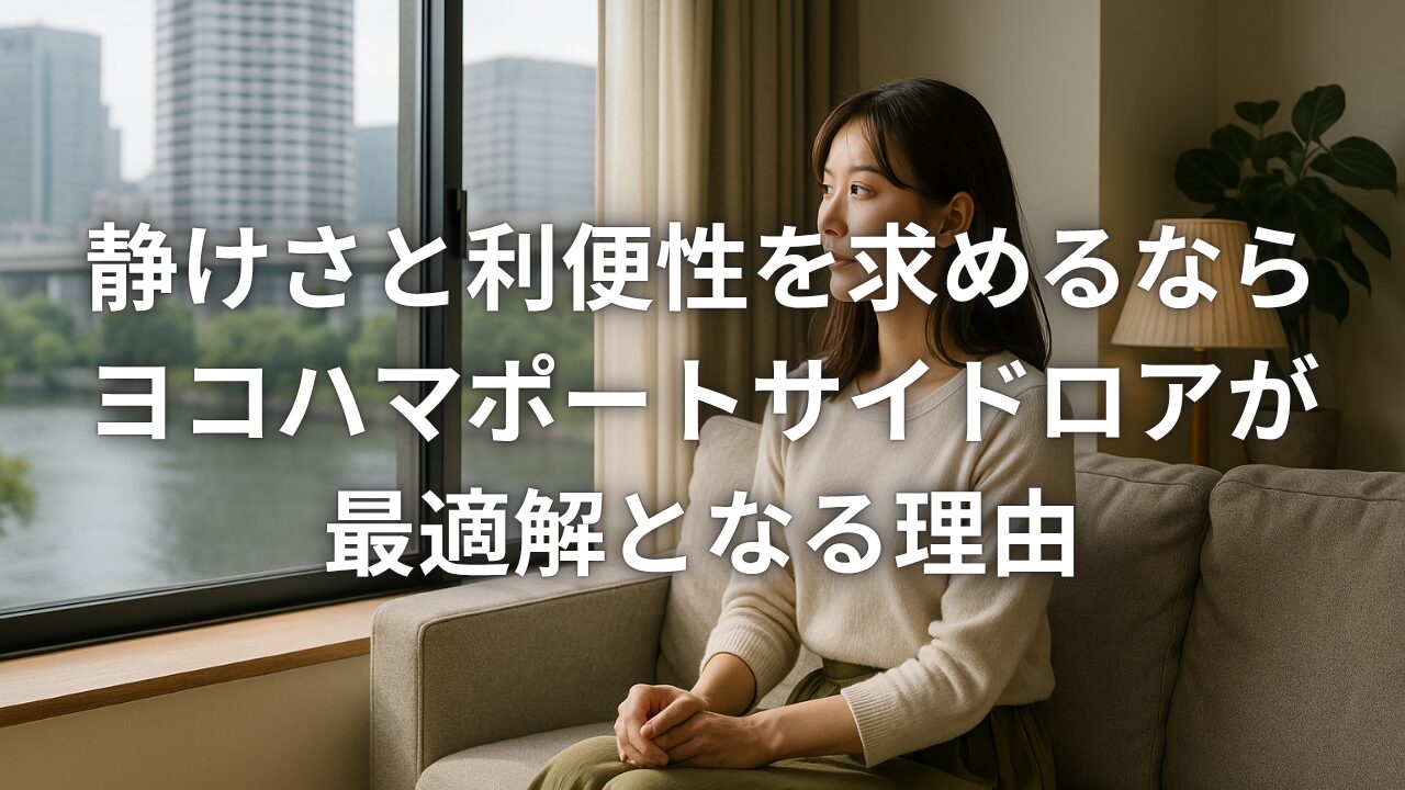 静けさと利便性を求めるならヨコハマポートサイドロアが最適解となる理由