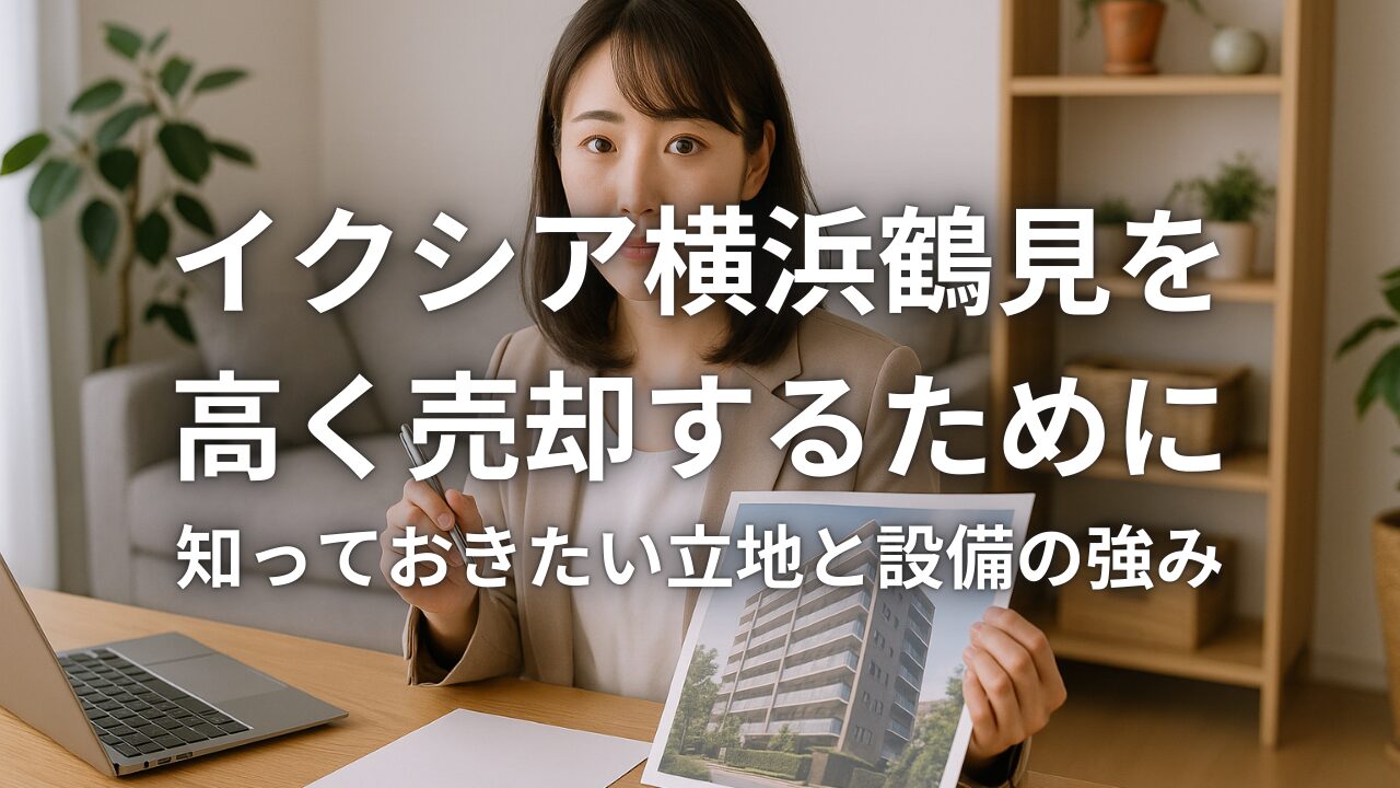イクシア横浜鶴見を高く売却するために知っておきたい立地と設備の強み