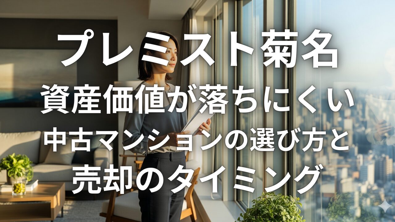 プレミスト菊名 資産価値が落ちにくい中古マンションの選び方と売却のタイミング