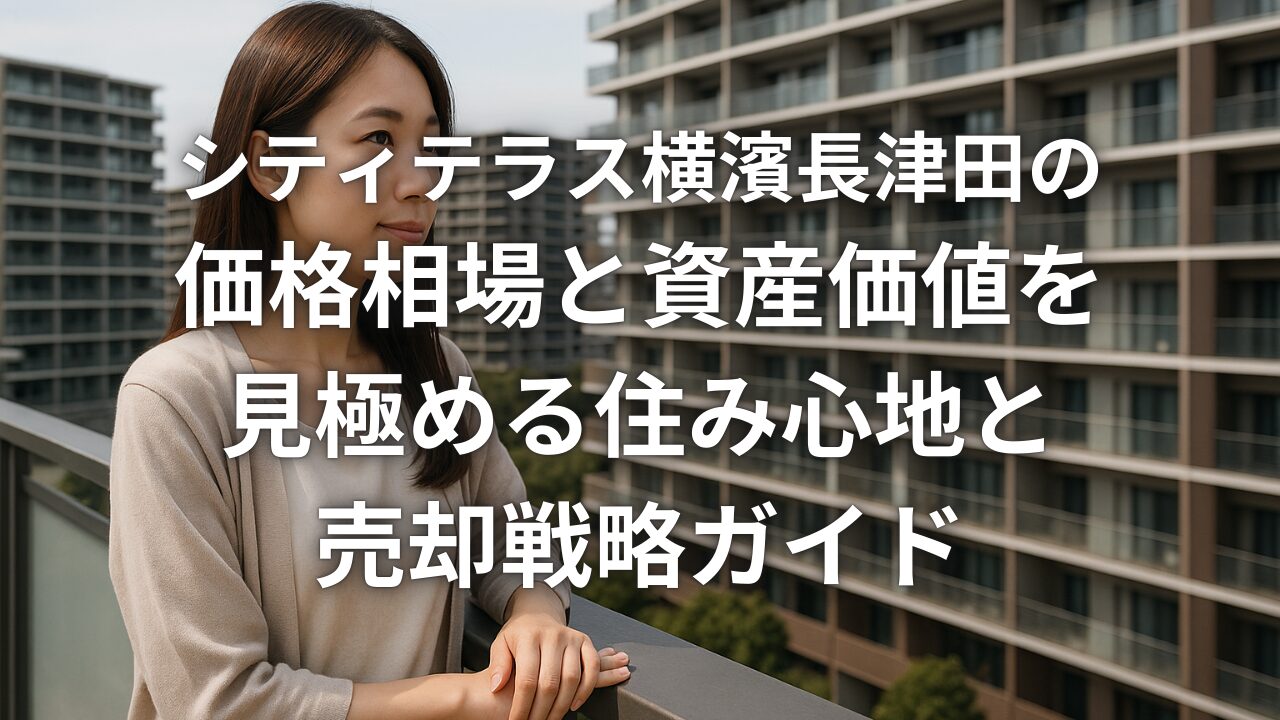 シティテラス横濱長津田の価格相場と資産価値を見極める住み心地と売却戦略ガイド