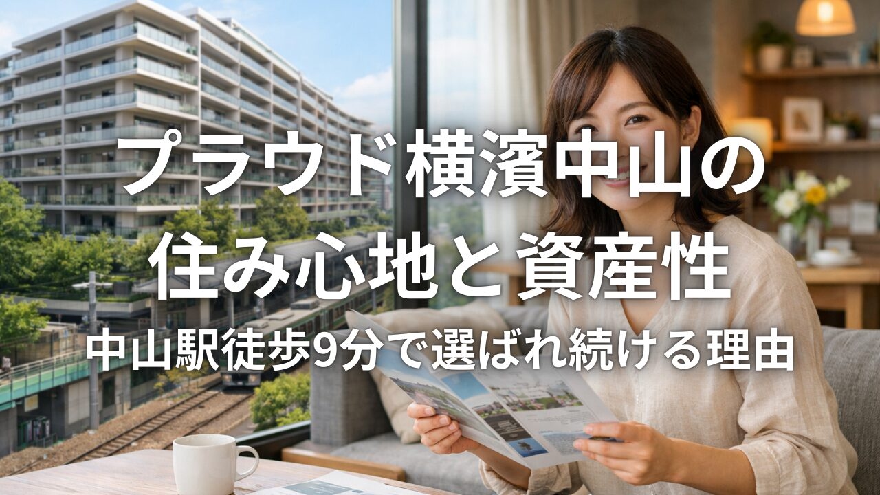 プラウド横濱中山の住み心地と資産性 中山駅徒歩9分で選ばれ続ける理由