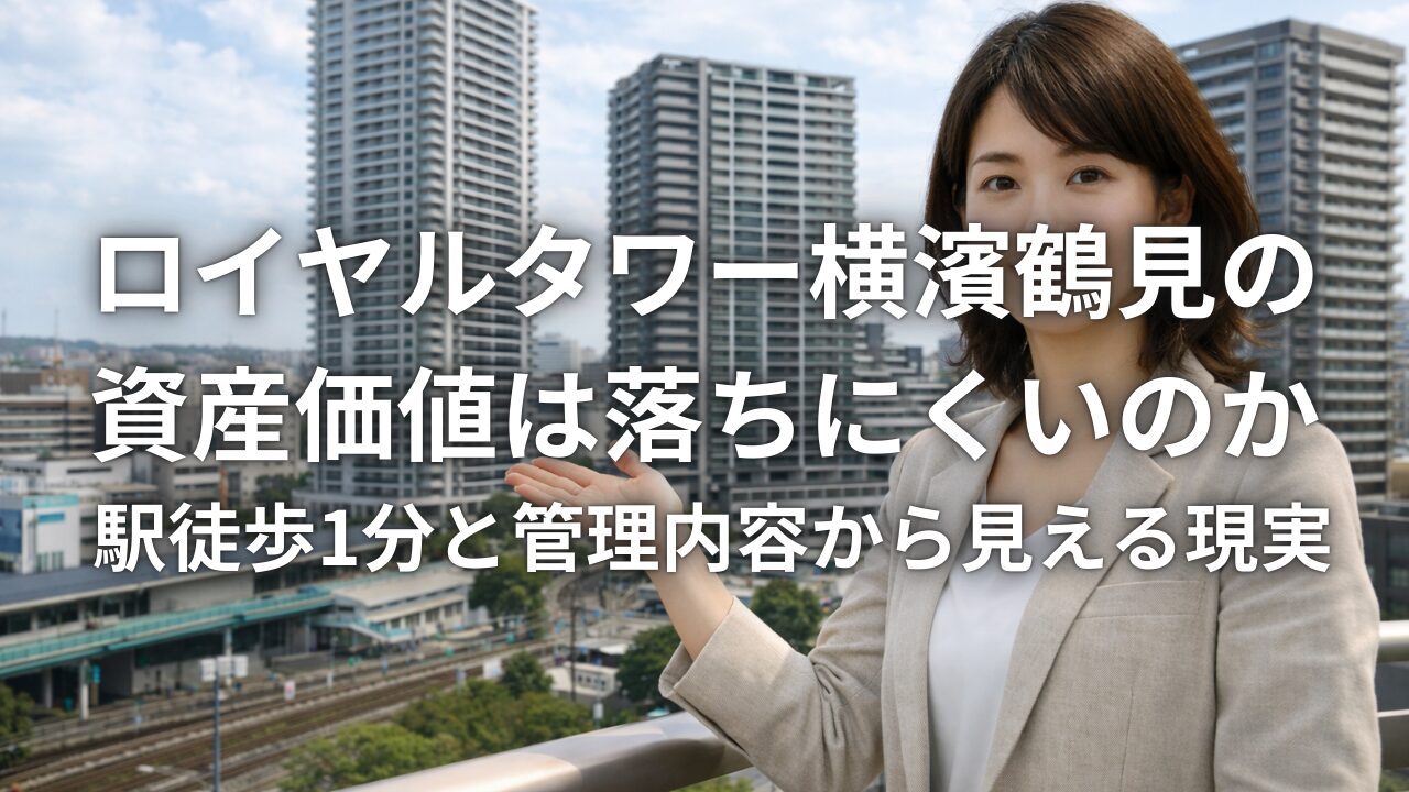 ロイヤルタワー横濱鶴見の資産価値は落ちにくいのか 駅徒歩1分と管理内容から見える現実