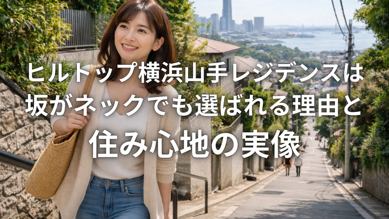 ヒルトップ横浜山手レジデンスは坂がネックでも選ばれる理由と住み心地の実像