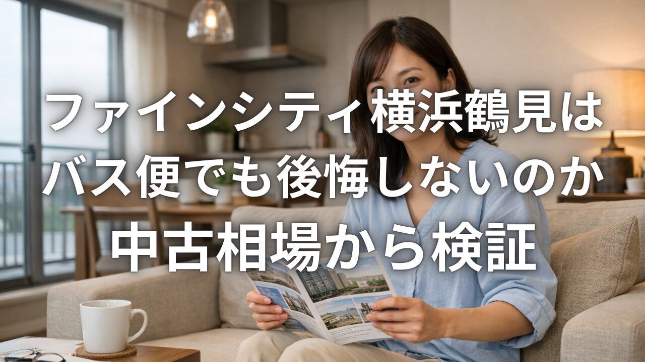 ファインシティ横浜鶴見はバス便でも後悔しないのか中古相場から検証