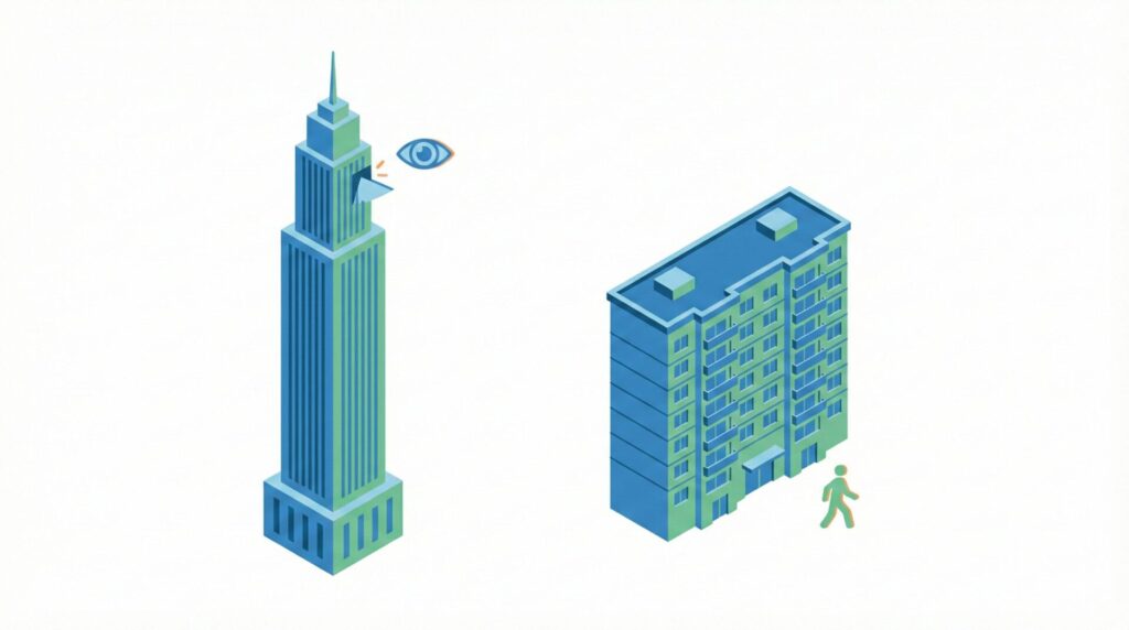 セントラルタワーと中層棟の違いと選び方