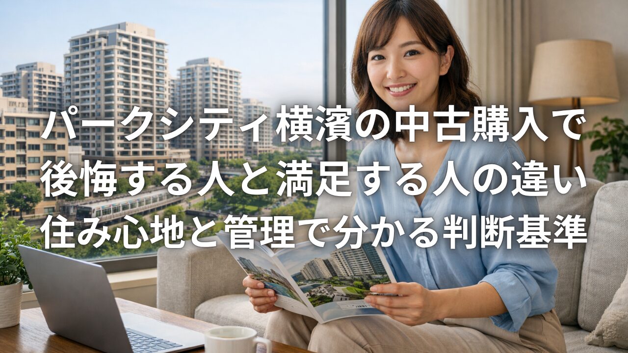 パークシティ横濱の中古購入で後悔する人と満足する人の違い 住み心地と管理で分かる判断基準