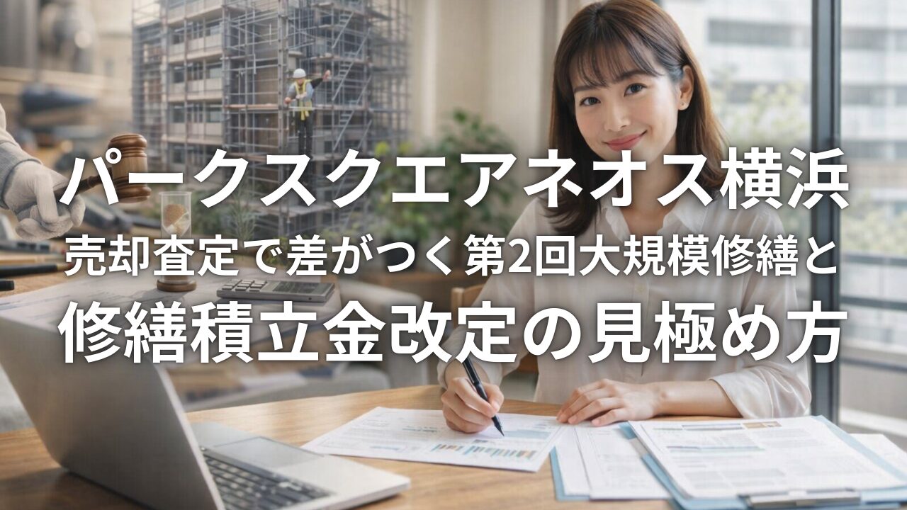 パークスクエアネオス横浜 売却査定で差がつく第2回大規模修繕と修繕積立金改定の見極め方