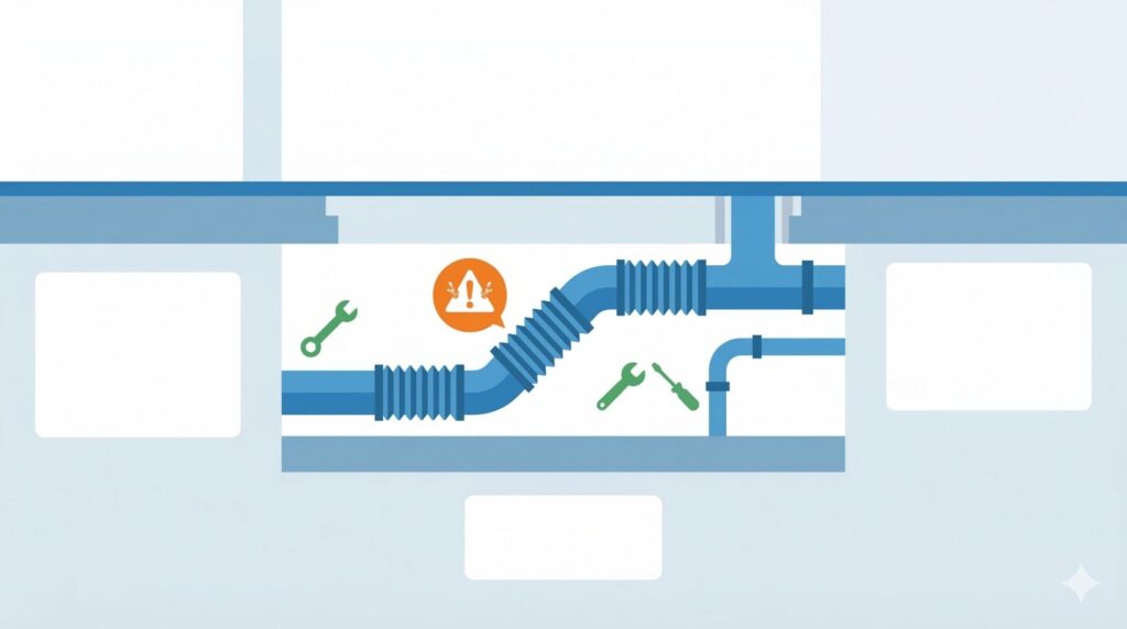免震タワー特有の配管構造と施工上のリスク