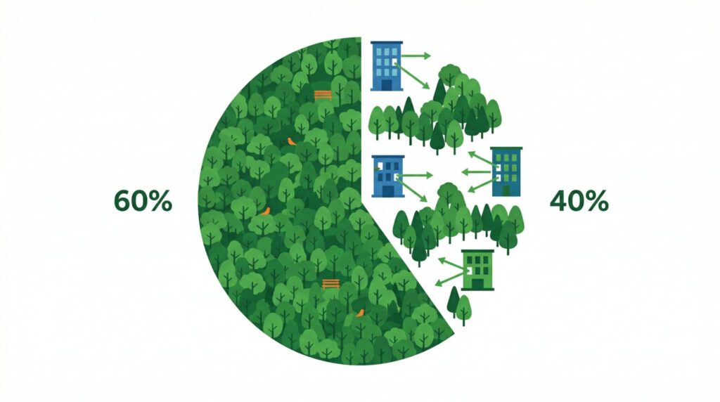 敷地のゆとりが日当たりや開放感に与える影響