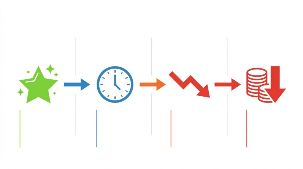 売れ残りが続くことで起きる悪循環