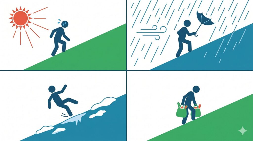 酷暑と極寒が与える影響