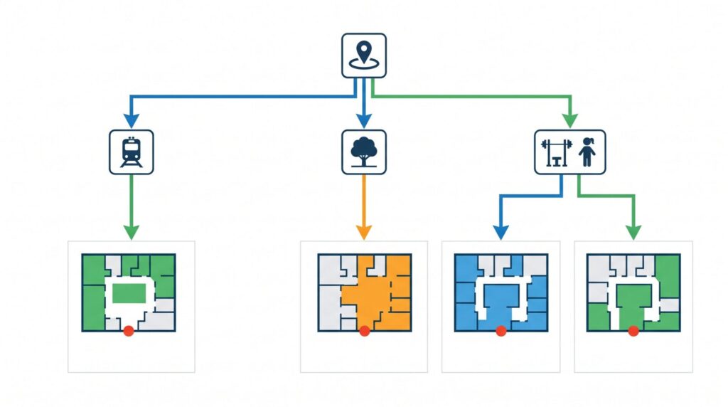 駅距離と静けさで分かれる棟選びの基準