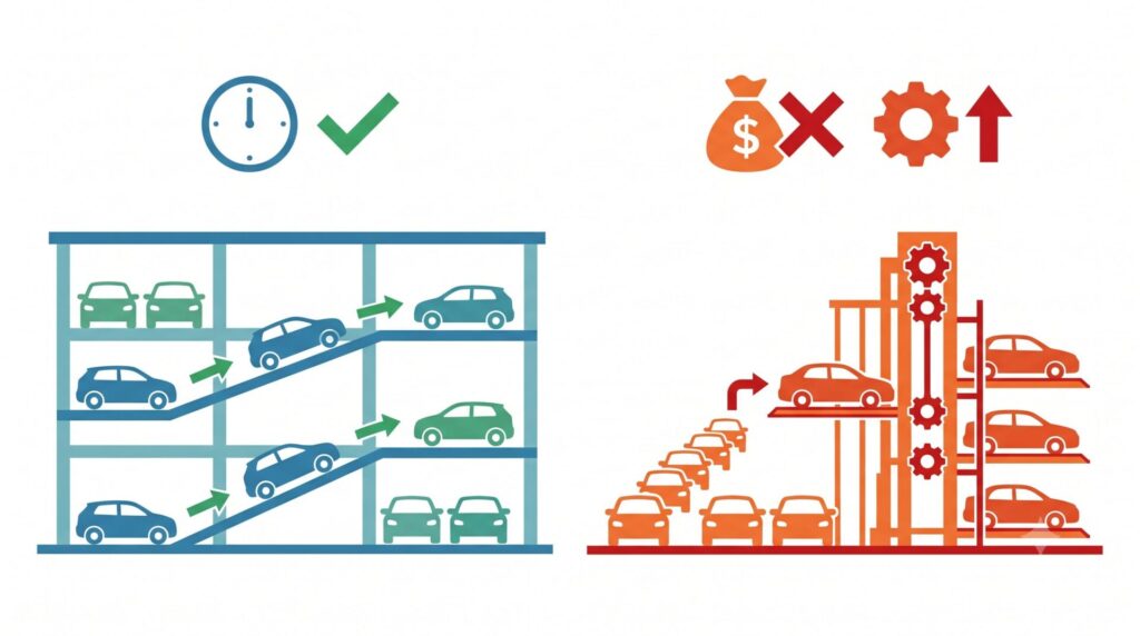 敷地内自走式駐車場100％設置が車利用の多い家族に向きやすい理由