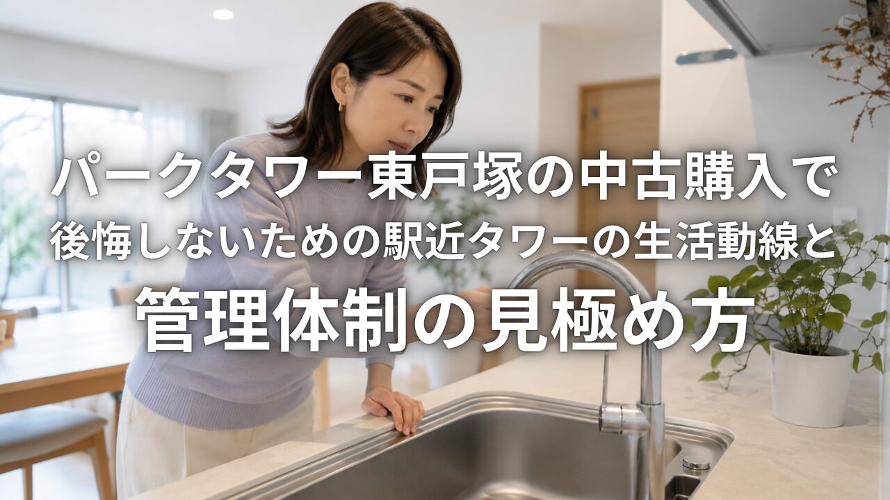 パークタワー東戸塚の中古購入で後悔しないための駅近タワーの生活動線と管理体制の見極め方