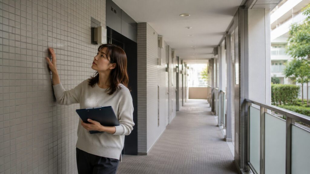 管理状態を判断するための資料と現地確認