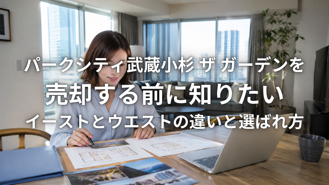パークシティ武蔵小杉 ザ ガーデンを売却する前に知りたいイーストとウエストの違いと選ばれ方