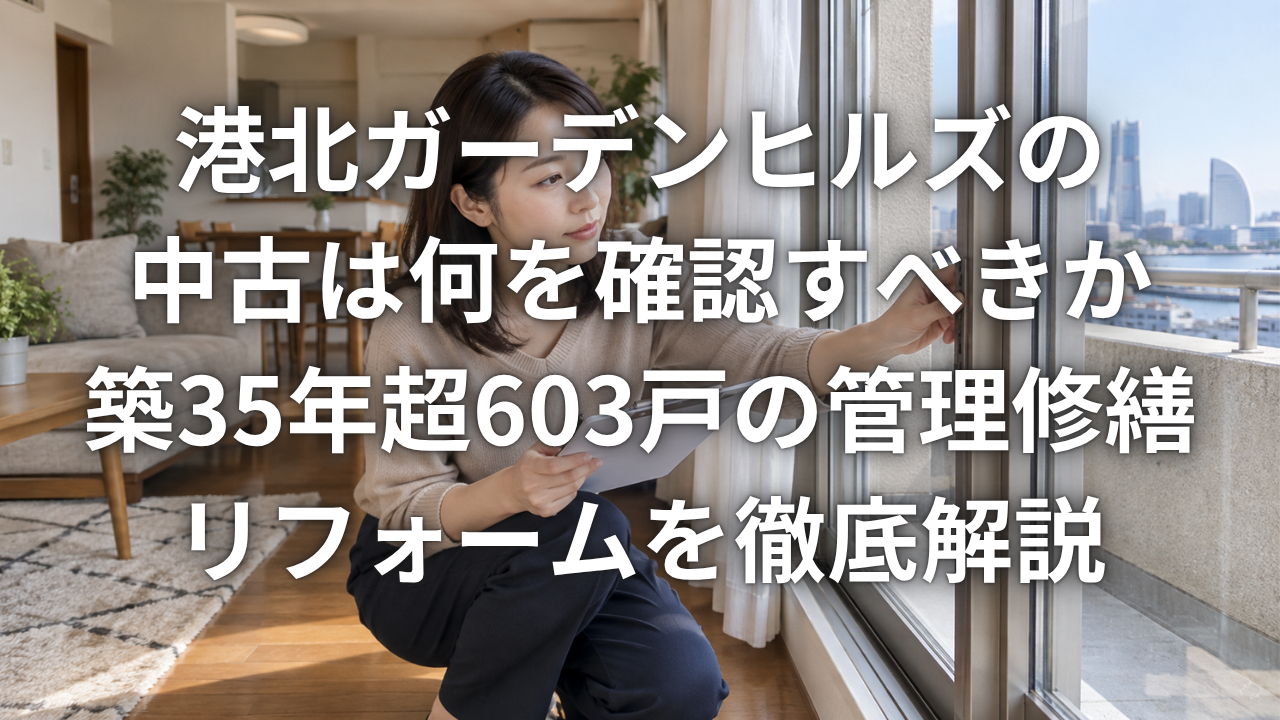 港北ガーデンヒルズの中古は何を確認すべきか築35年超603戸の管理修繕リフォームを徹底解説