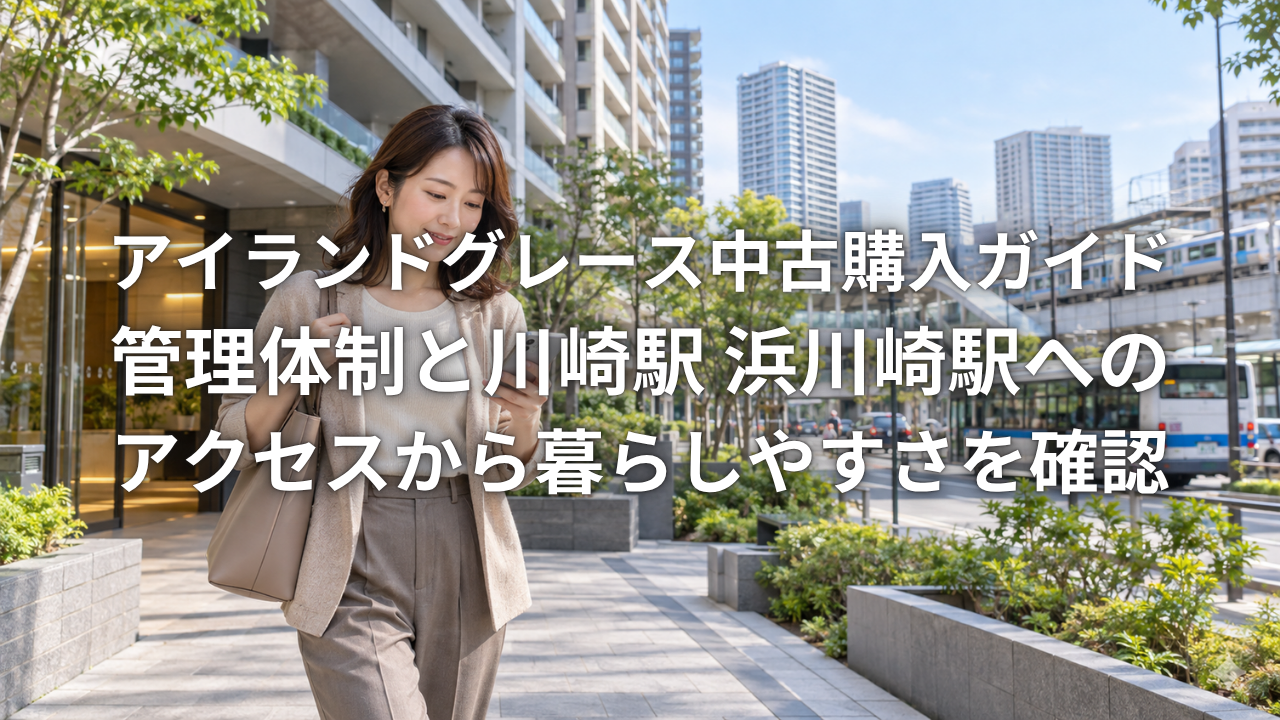 アイランドグレース中古購入ガイド 管理体制と川崎駅 浜川崎駅へのアクセスから暮らしやすさを確認
